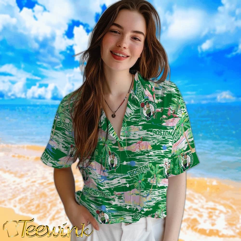 Hawaii Island Boston Celtics Hawaiian Shirt image 4 Hawaii Island Boston Celtics Hawaiian Shirt image 4
