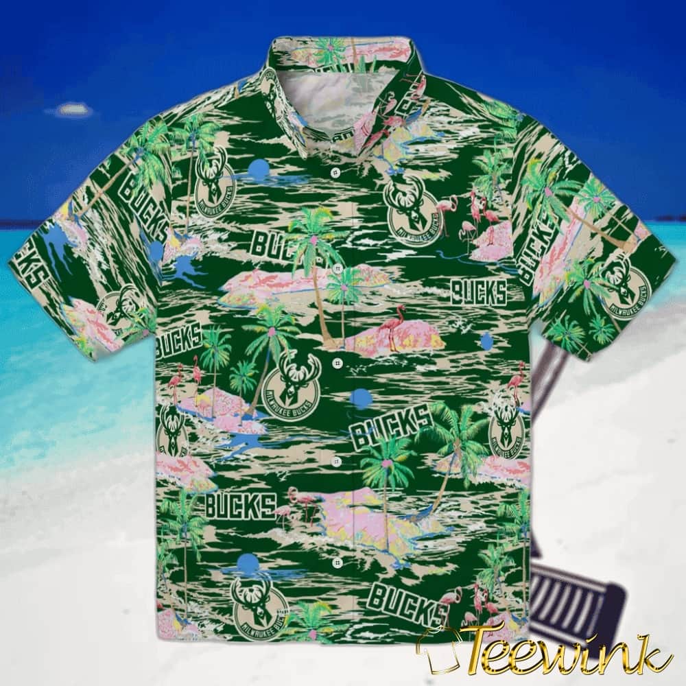 Hawaii Island Milwaukee Bucks Hawaiian Shirt