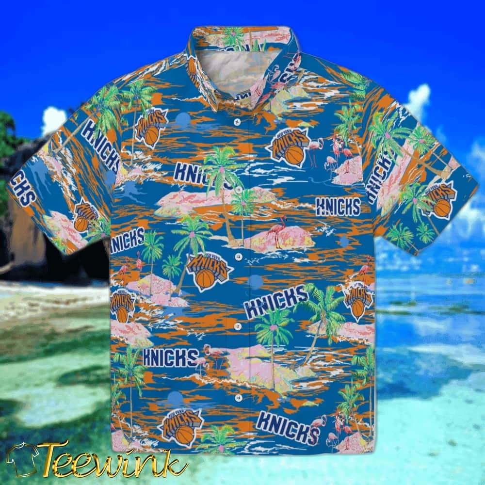 Hawaii Floral Hibiscus New York Knicks Hawaiian Shirt