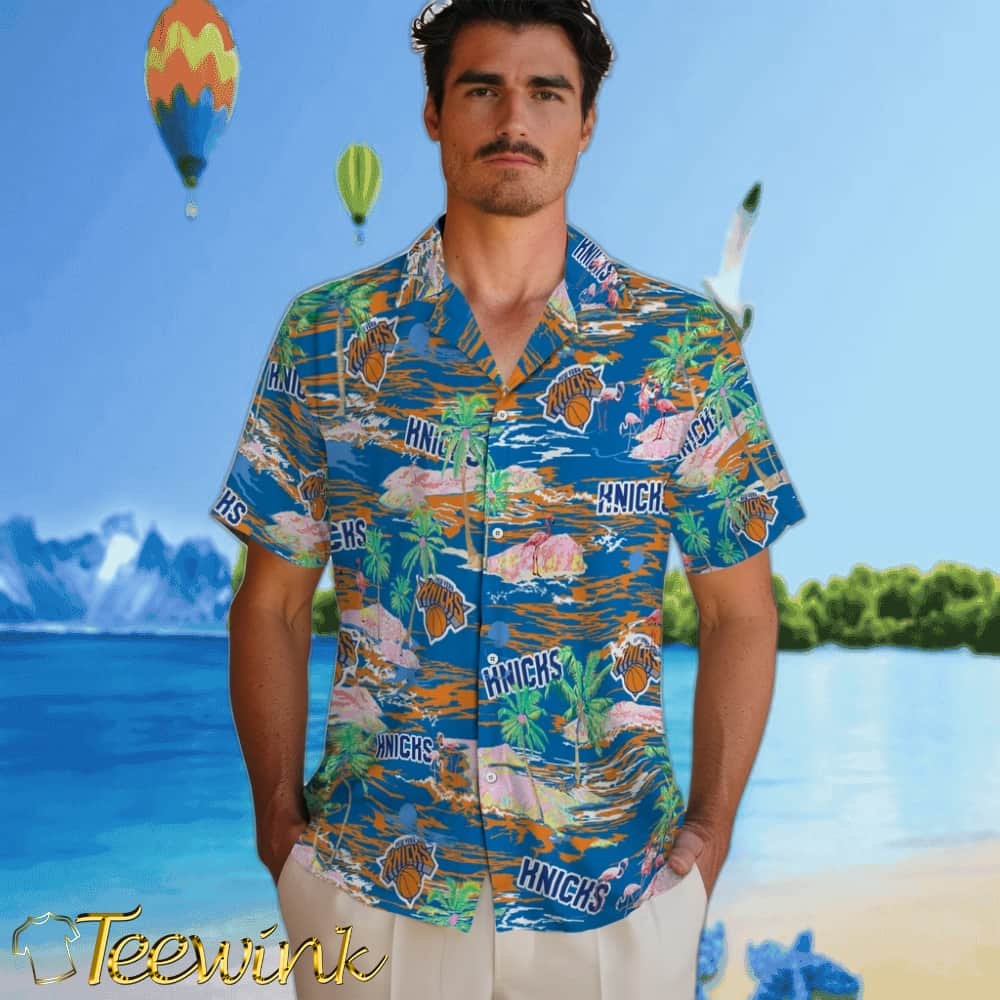 Hawaii Island New York Knicks Hawaiian Shirt image 2 Hawaii Island New York Knicks Hawaiian Shirt image 2