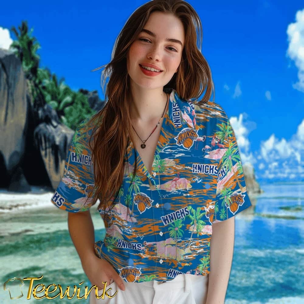 Hawaii Island New York Knicks Hawaiian Shirt image 4 Hawaii Island New York Knicks Hawaiian Shirt image 4