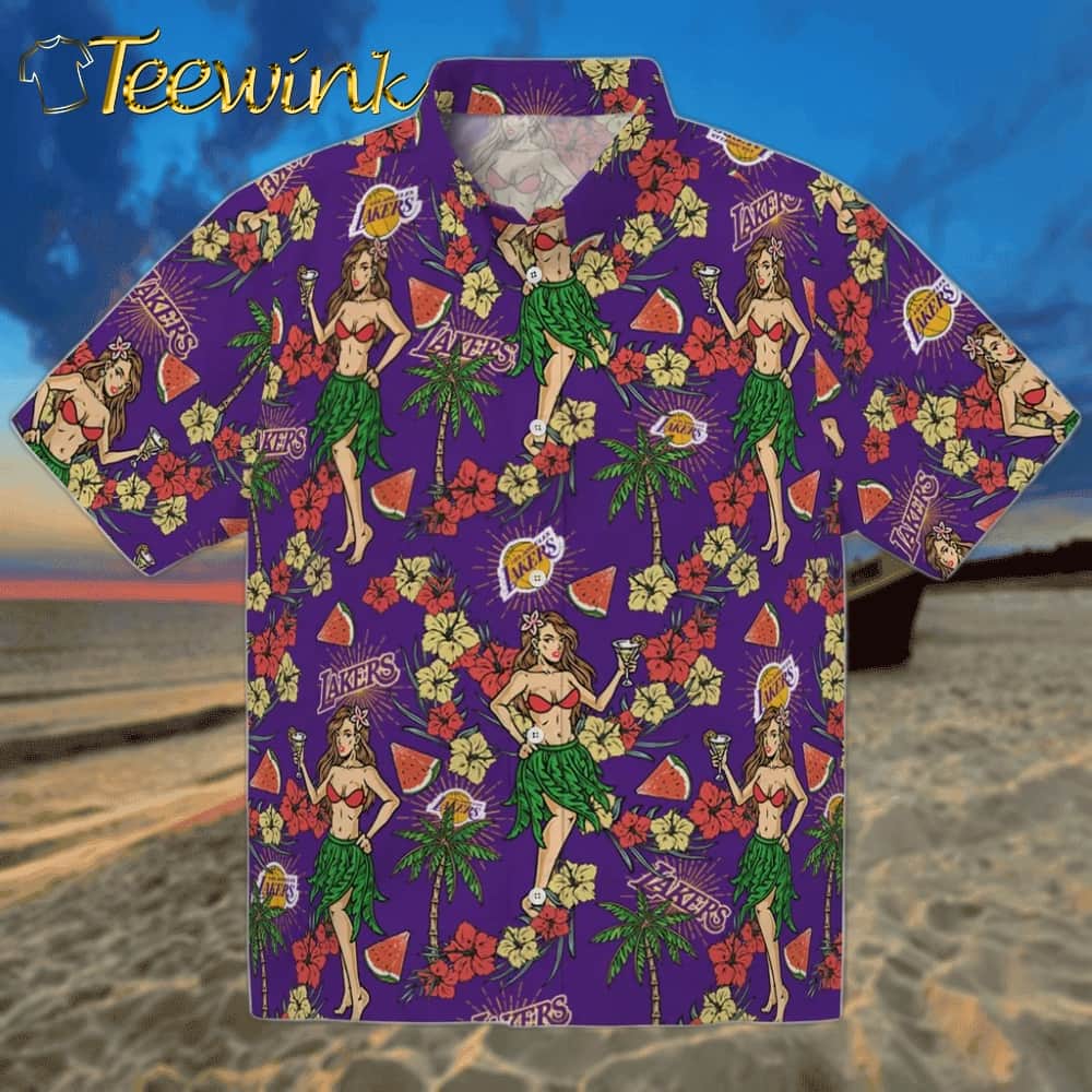 Hawaii Island Los Angeles Lakers Hawaiian Shirt