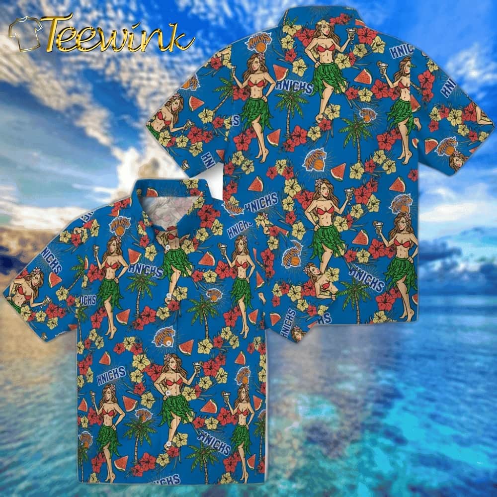 Hawaiian Girls Design New York Knicks Hawaiian Shirt image 3 Hawaiian Girls Design New York Knicks Hawaiian Shirt image 3