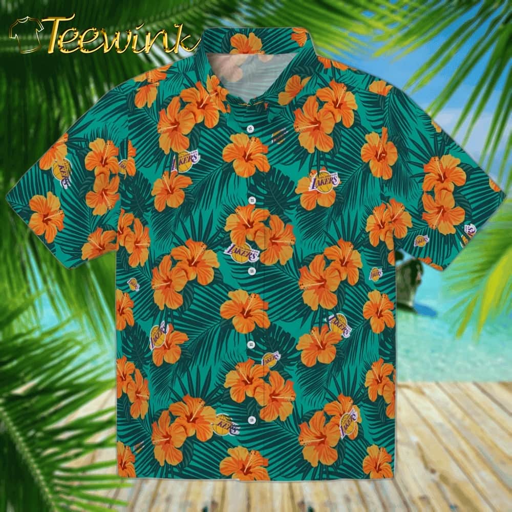 Hawaiian Girls Design Los Angeles Lakers Hawaiian Shirt
