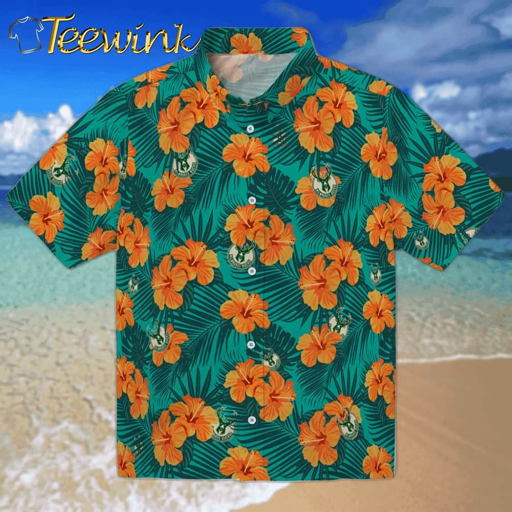 Hawaiian Girls Design Milwaukee Bucks Hawaiian Shirt