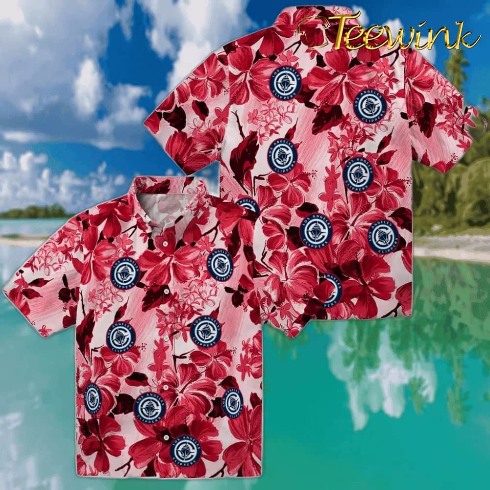 Hibiscus Arrangement Los Angeles Clippers Hawaiian Shirt image 3 Hibiscus Arrangement Los Angeles Clippers Hawaiian Shirt image 3
