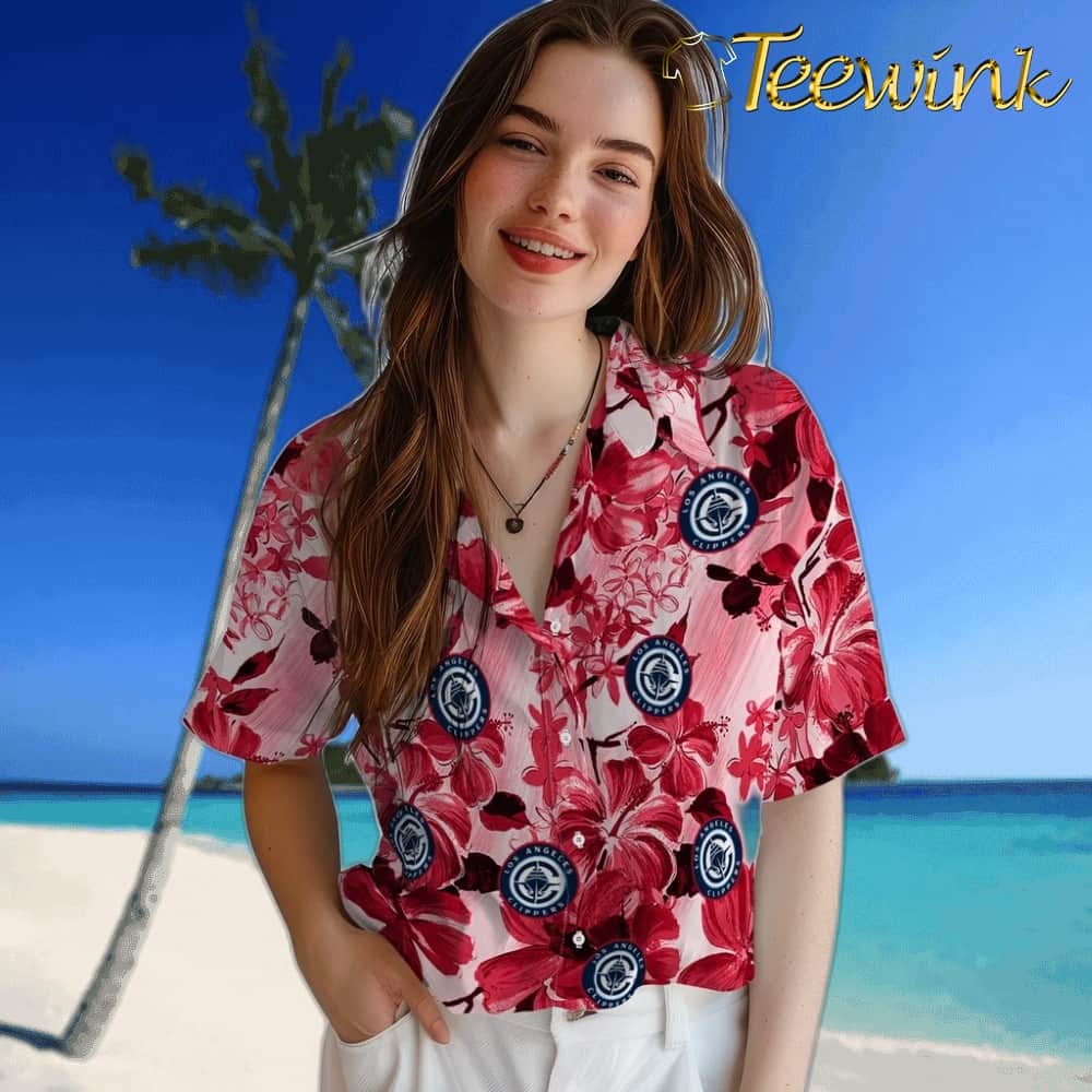 Hibiscus Arrangement Los Angeles Clippers Hawaiian Shirt image 4 Hibiscus Arrangement Los Angeles Clippers Hawaiian Shirt image 4