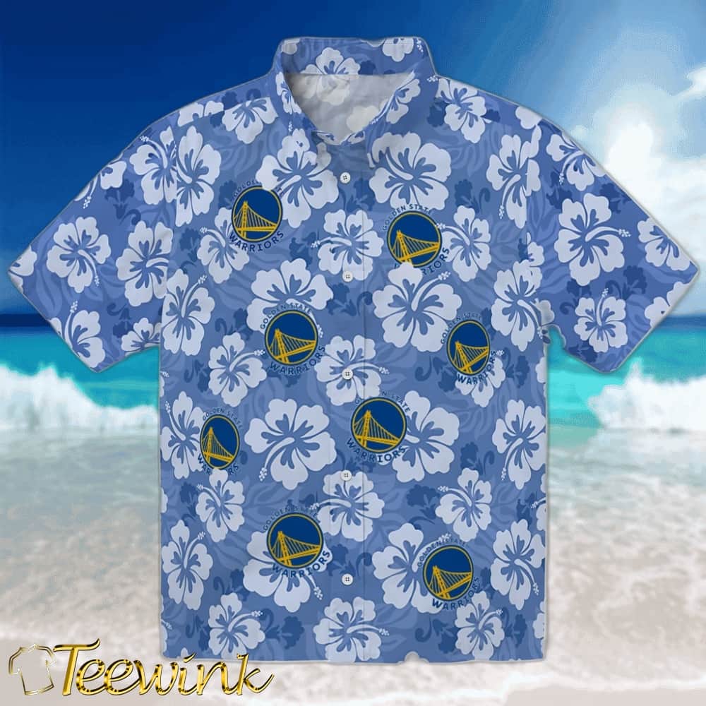 Hibiscus Designs Golden State Warriors Hawaiian Shirt Hibiscus Designs Golden State Warriors Hawaiian Shirt