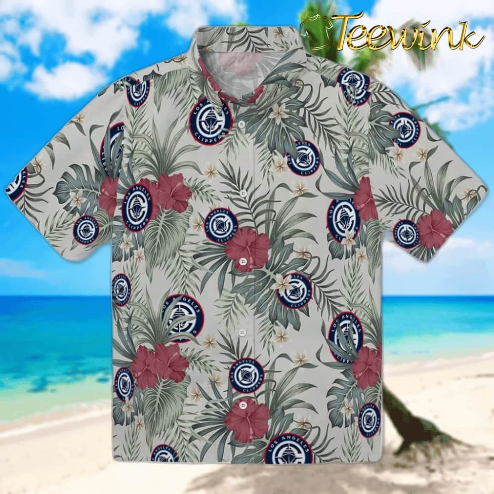 Hibiscus Designs Los Angeles Clippers Hawaiian Shirt
