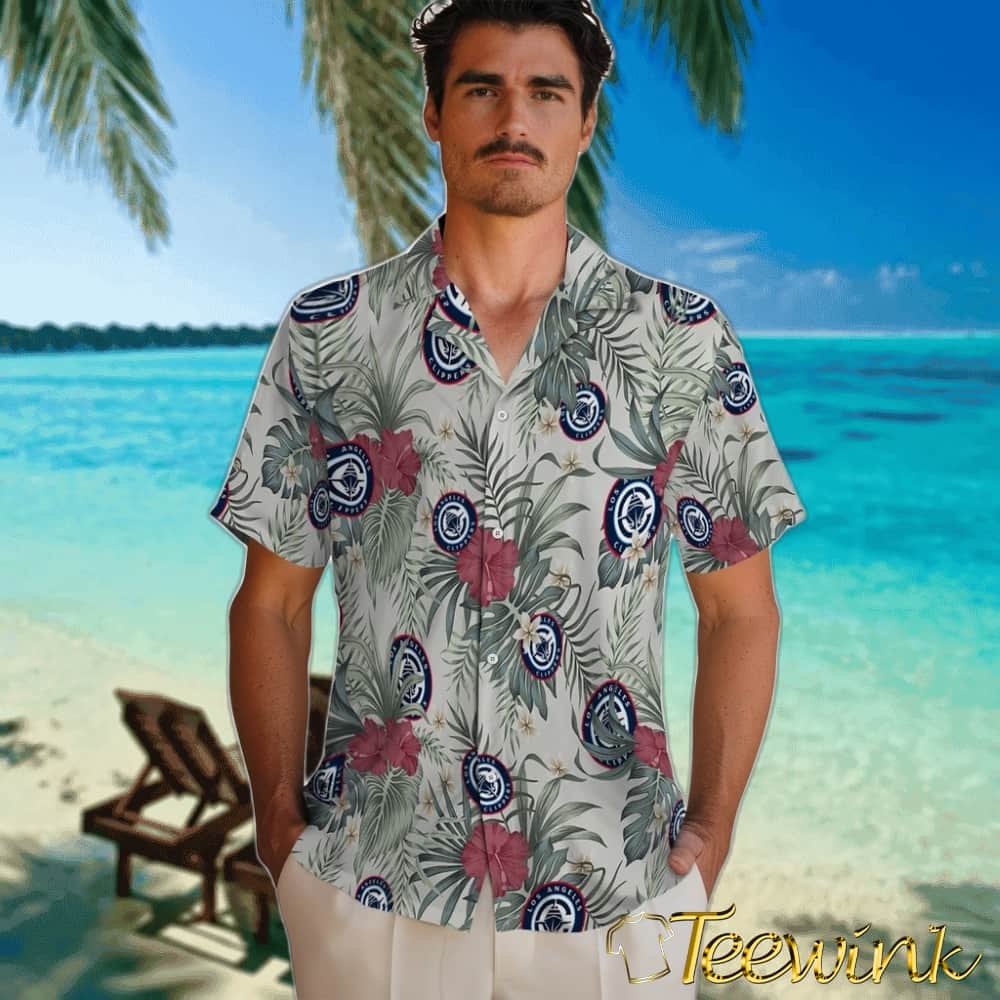 Hibiscus Designs Los Angeles Clippers Hawaiian Shirt image 2 Hibiscus Designs Los Angeles Clippers Hawaiian Shirt image 2