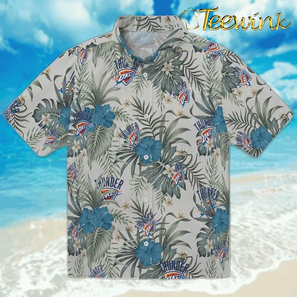 Hibiscus Designs Oklahoma City Thunder Hawaiian Shirt