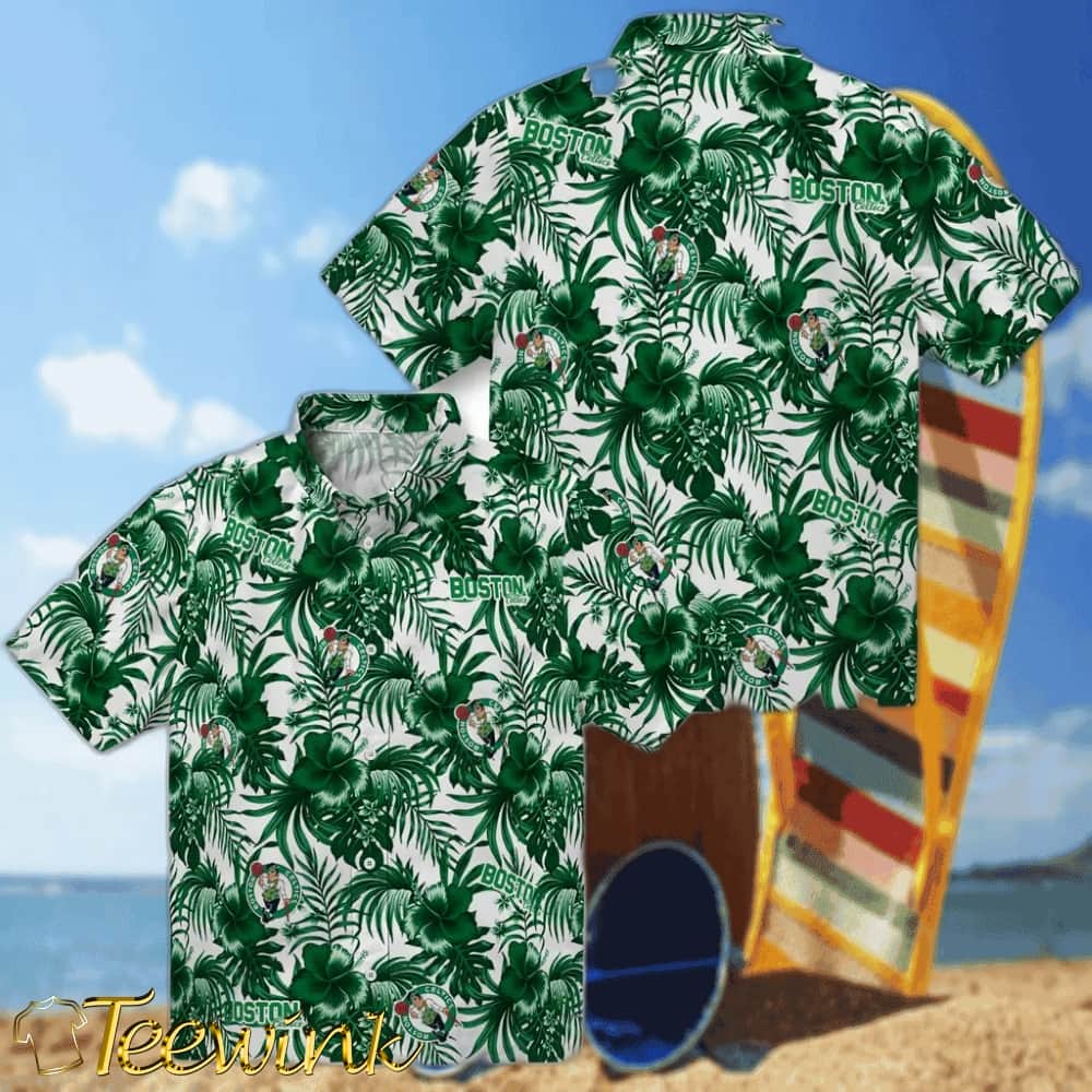 Hibiscus Exotic Boston Celtics Hawaiian Shirt image 3 Hibiscus Exotic Boston Celtics Hawaiian Shirt image 3