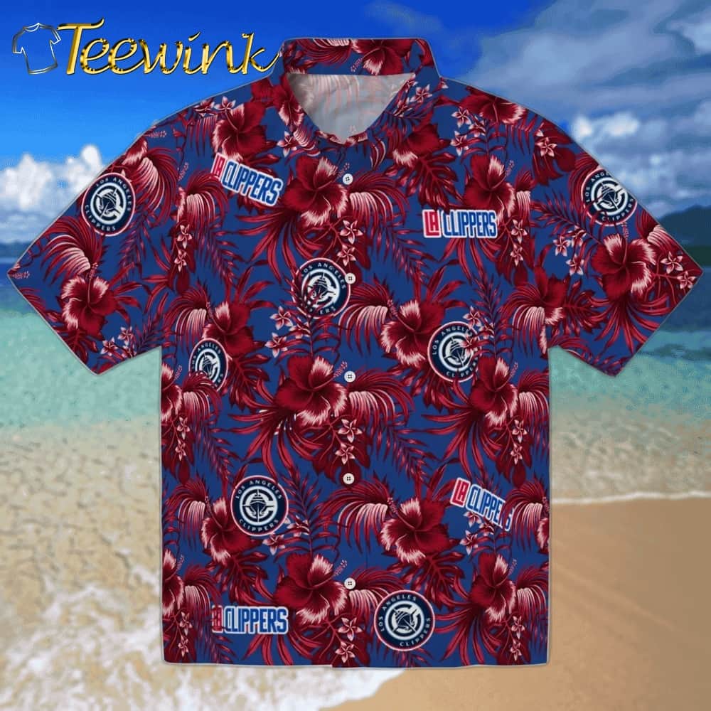 Hibiscus Exotic Los Angeles Clippers Hawaiian Shirt