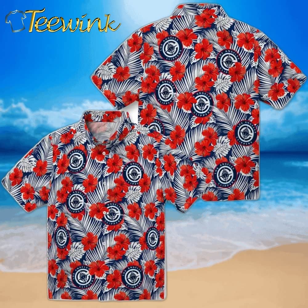 Hibiscus Fiesta Los Angeles Clippers Hawaiian Shirt image 3 Hibiscus Fiesta Los Angeles Clippers Hawaiian Shirt image 3