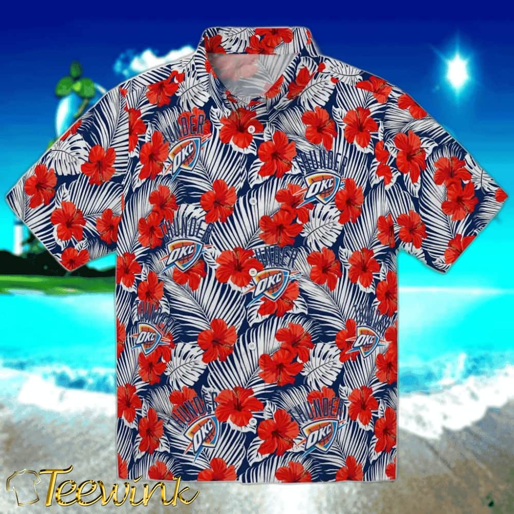 Hibiscus Fiesta Oklahoma City Thunder Hawaiian Shirt
