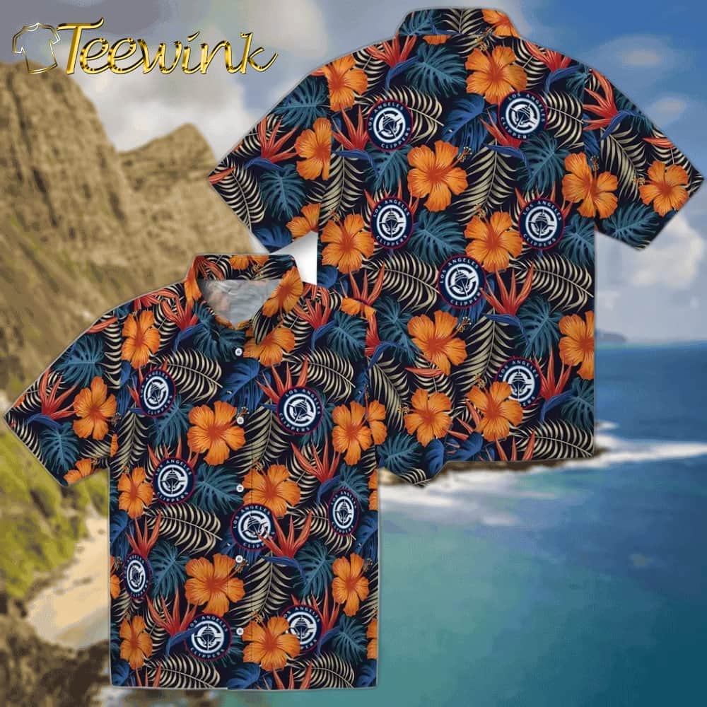 Hibiscus Foliage Los Angeles Clippers Hawaiian Shirt image 3 Hibiscus Foliage Los Angeles Clippers Hawaiian Shirt image 3