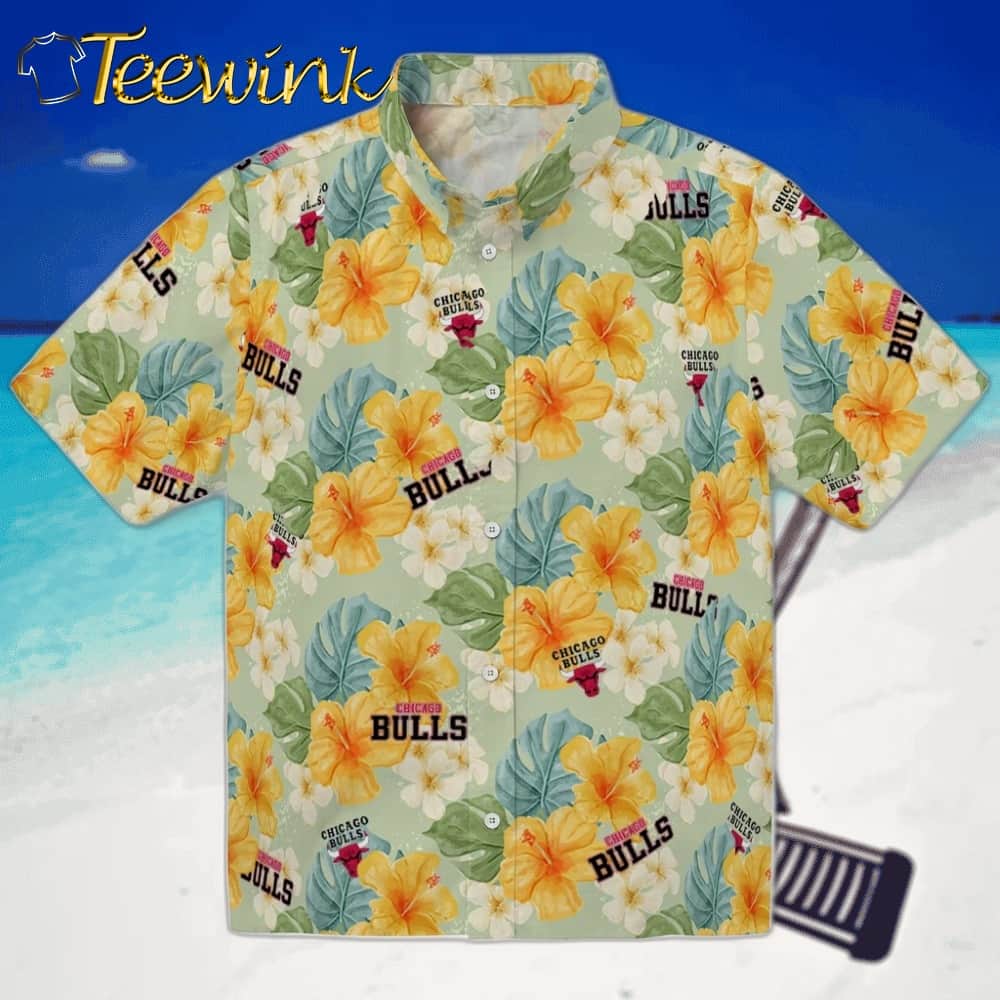 Hibiscus Mood Chicago Bulls Hawaiian Shirt