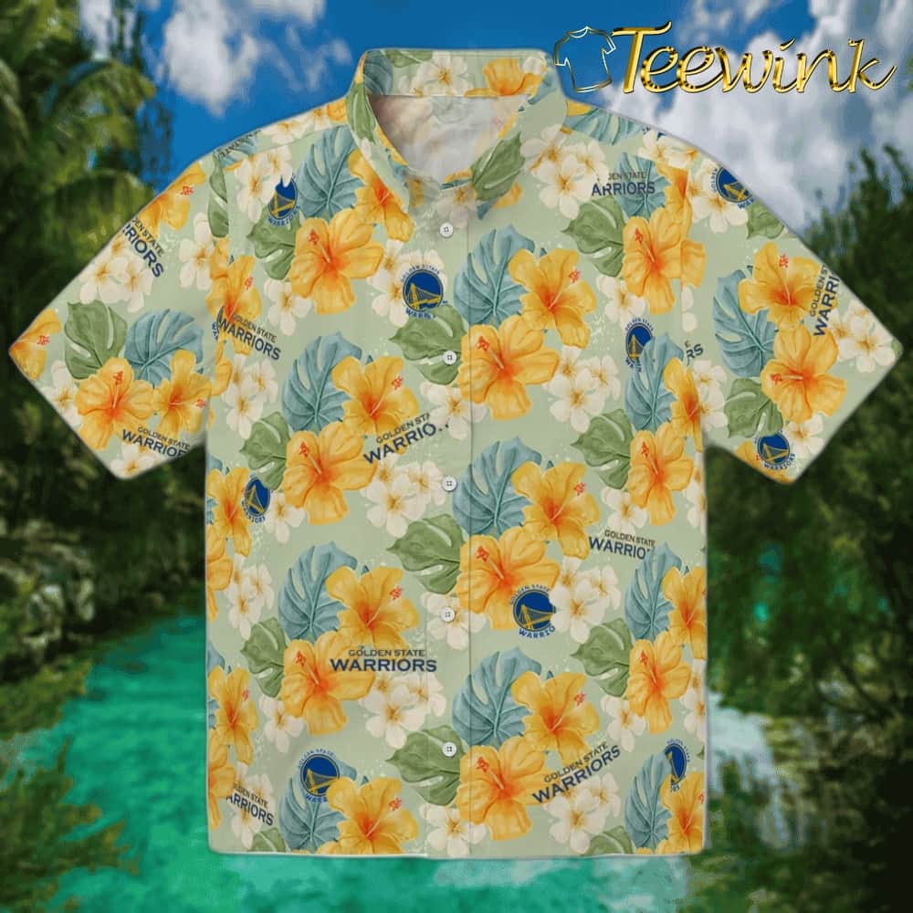 Hibiscus Mood Golden State Warriors Hawaiian Shirt