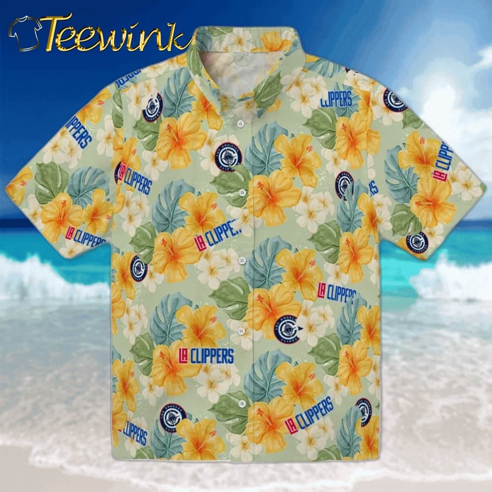 Hibiscus Mood Los Angeles Clippers Hawaiian Shirt