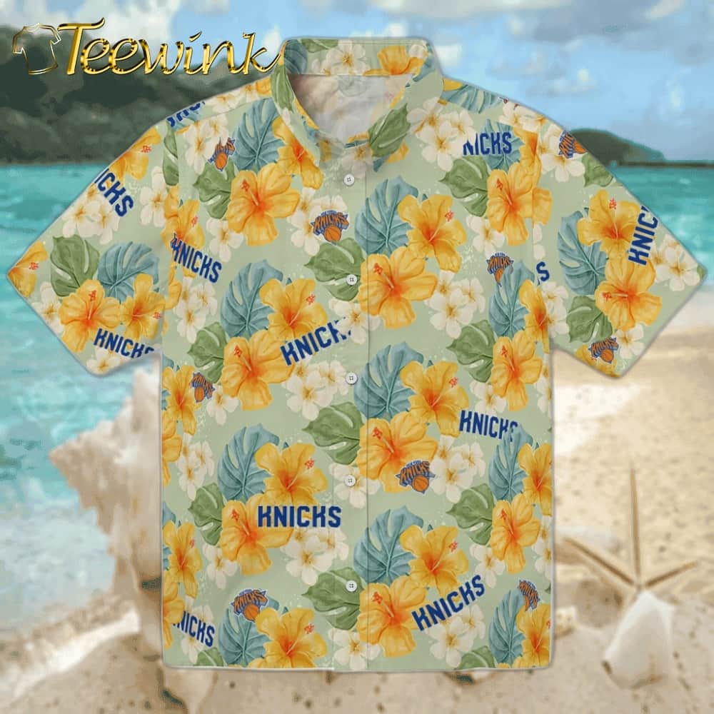 Hibiscus Mood New York Knicks Hawaiian Shirt