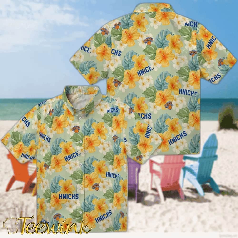 Hibiscus Mood New York Knicks Hawaiian Shirt image 3 Hibiscus Mood New York Knicks Hawaiian Shirt image 3