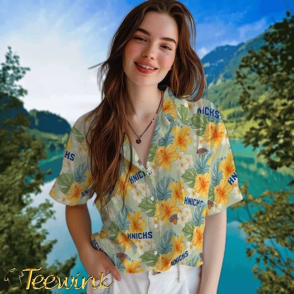 Hibiscus Mood New York Knicks Hawaiian Shirt image 4 Hibiscus Mood New York Knicks Hawaiian Shirt image 4