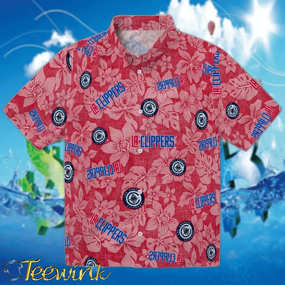 Hibiscus Oasis Los Angeles Clippers Hawaiian Shirt