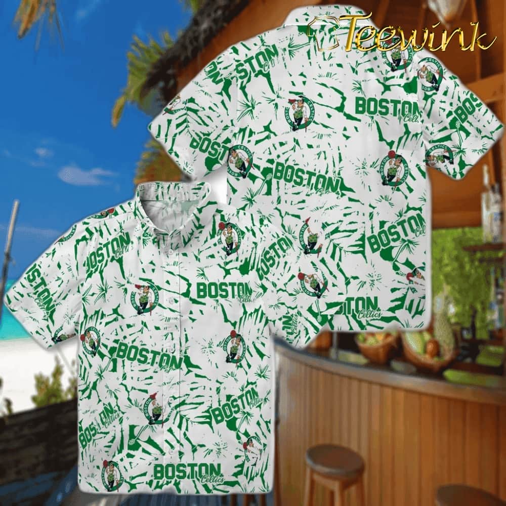 Hibiscus Overlay Boston Celtics Hawaiian Shirt image 3 Hibiscus Overlay Boston Celtics Hawaiian Shirt image 3