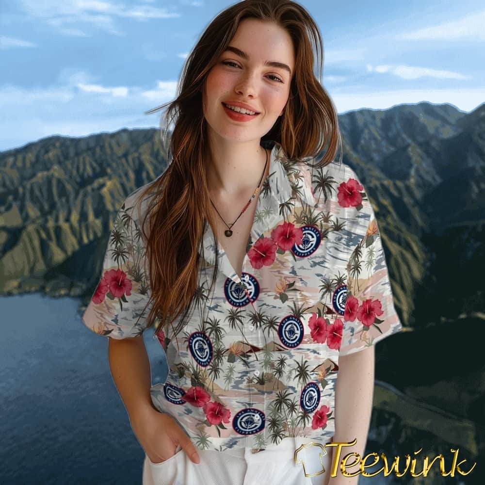 Hibiscus Seaside Los Angeles Clippers Hawaiian Shirt image 4 Hibiscus Seaside Los Angeles Clippers Hawaiian Shirt image 4