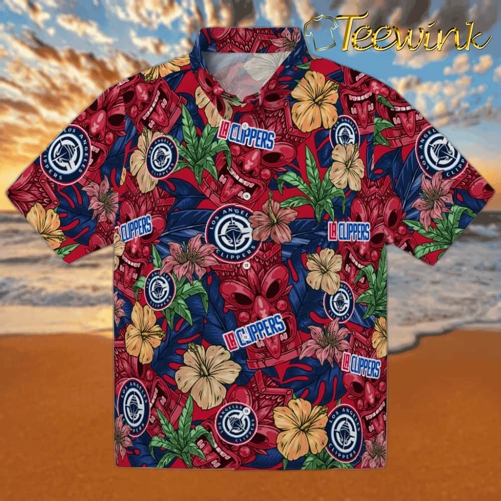 Hibiscus Tiki Jungle Los Angeles Clippers Hawaiian Shirt