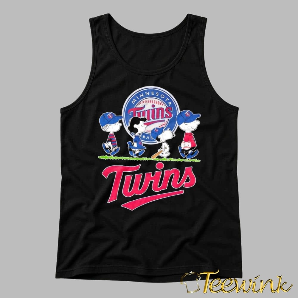 Minnesota Twins x Peanuts Snoopy and friends baseball road Shirt image 4 Minnesota Twins x Peanuts Snoopy and friends baseball road Shirt image 4