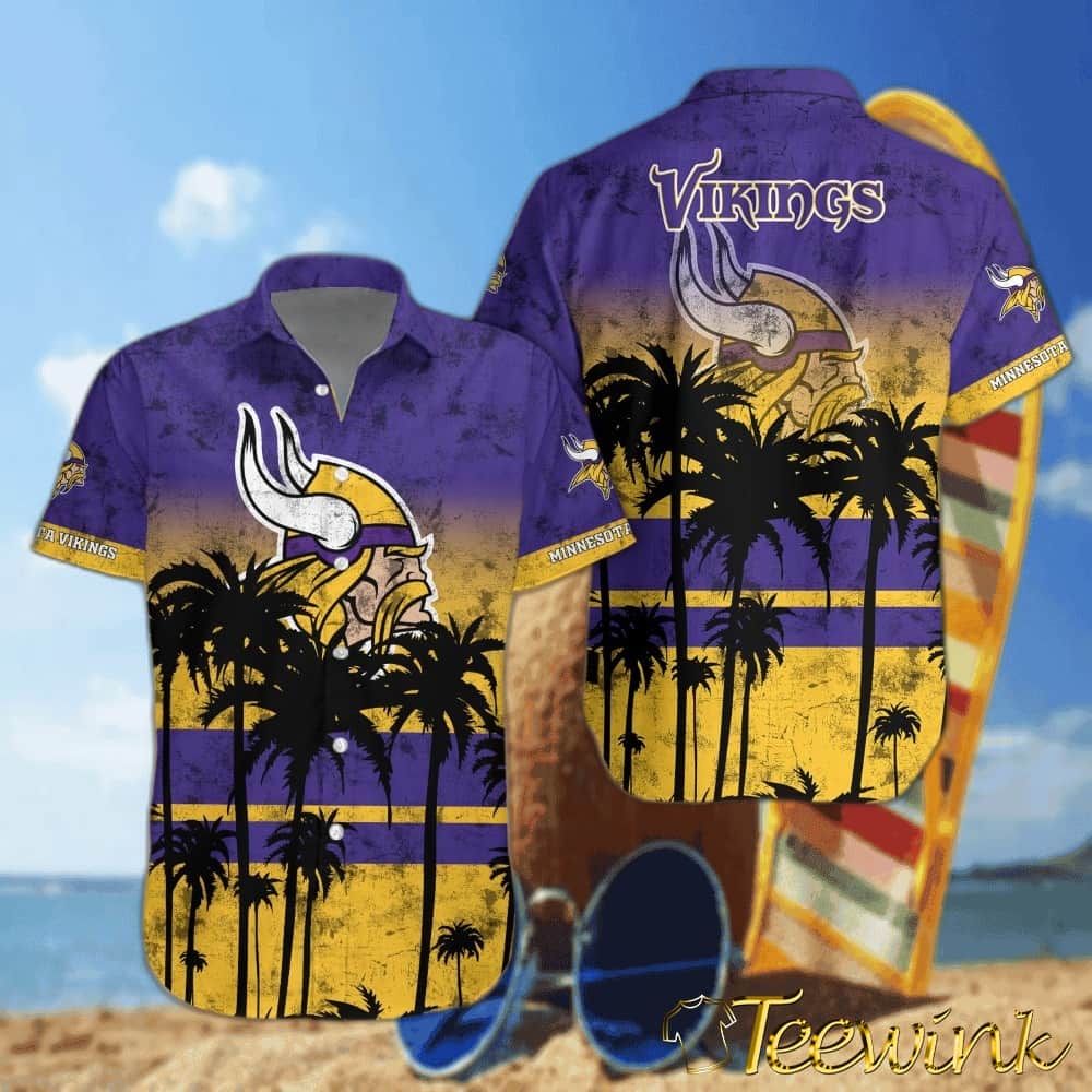 Minnesota Vikings Desert Sunset Hawaiian Shirt