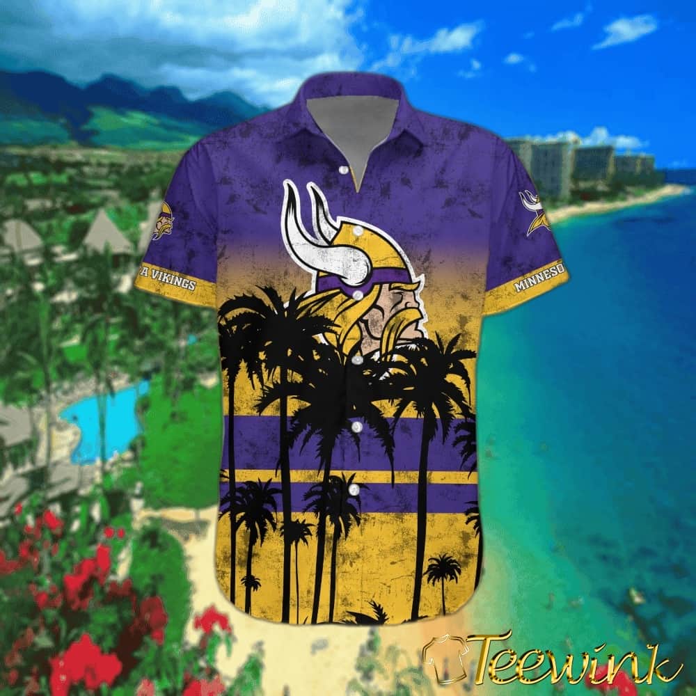 Minnesota Vikings Desert Sunset Hawaiian Shirt image 2 Minnesota Vikings Desert Sunset Hawaiian Shirt image 2