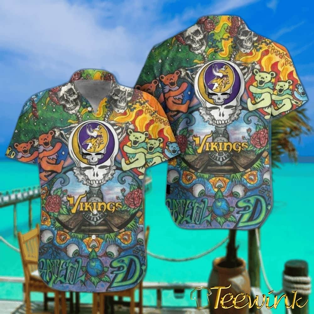 Minnesota Vikings Grateful Spirit Hawaiian Shirt