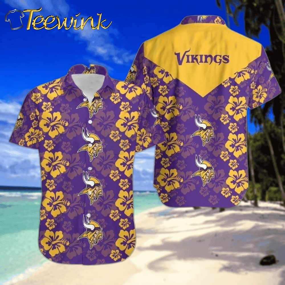 Minnesota Vikings Haunted Gridiron Hawaiian Shirt