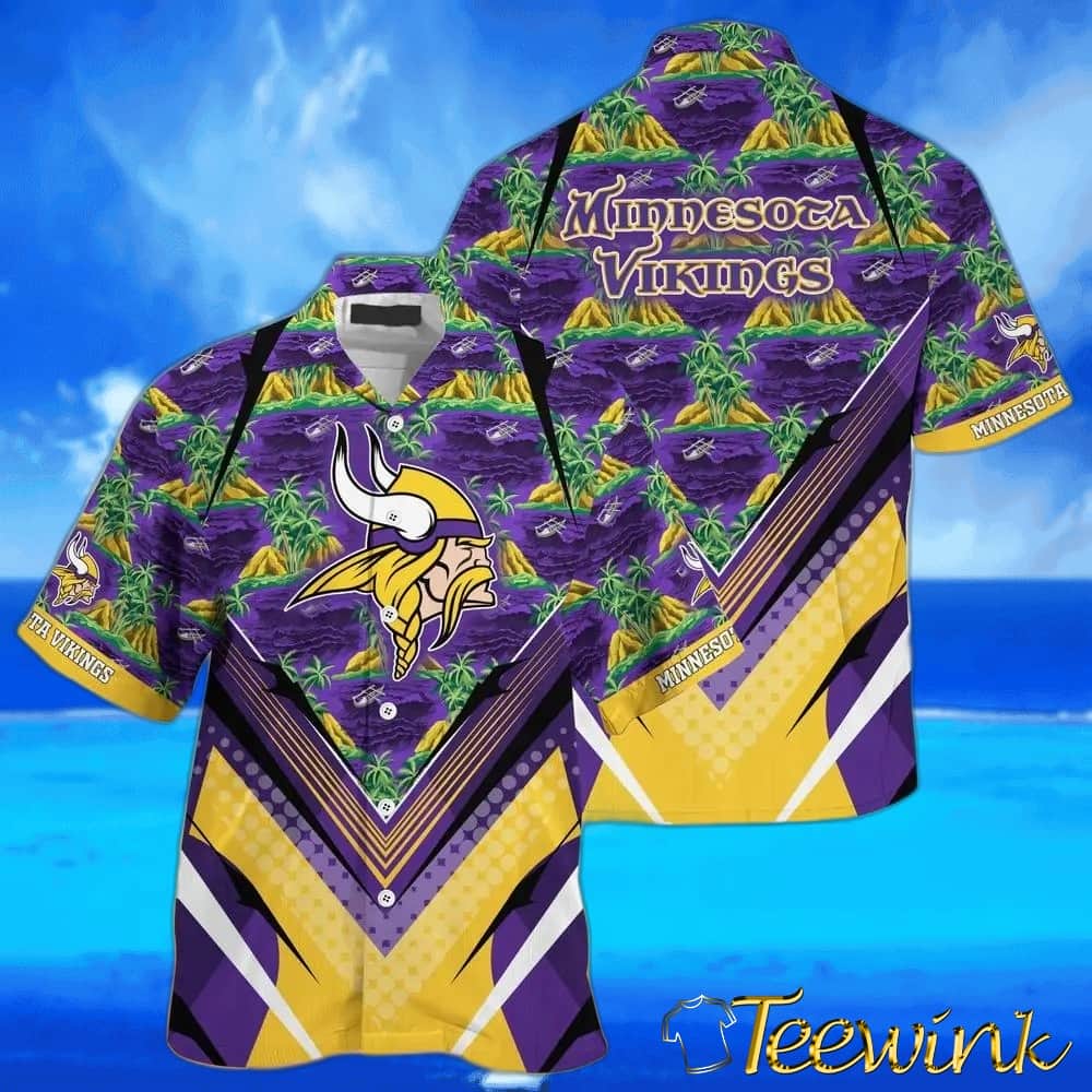 Minnesota Vikings Iconic Collage Hawaiian Shirt