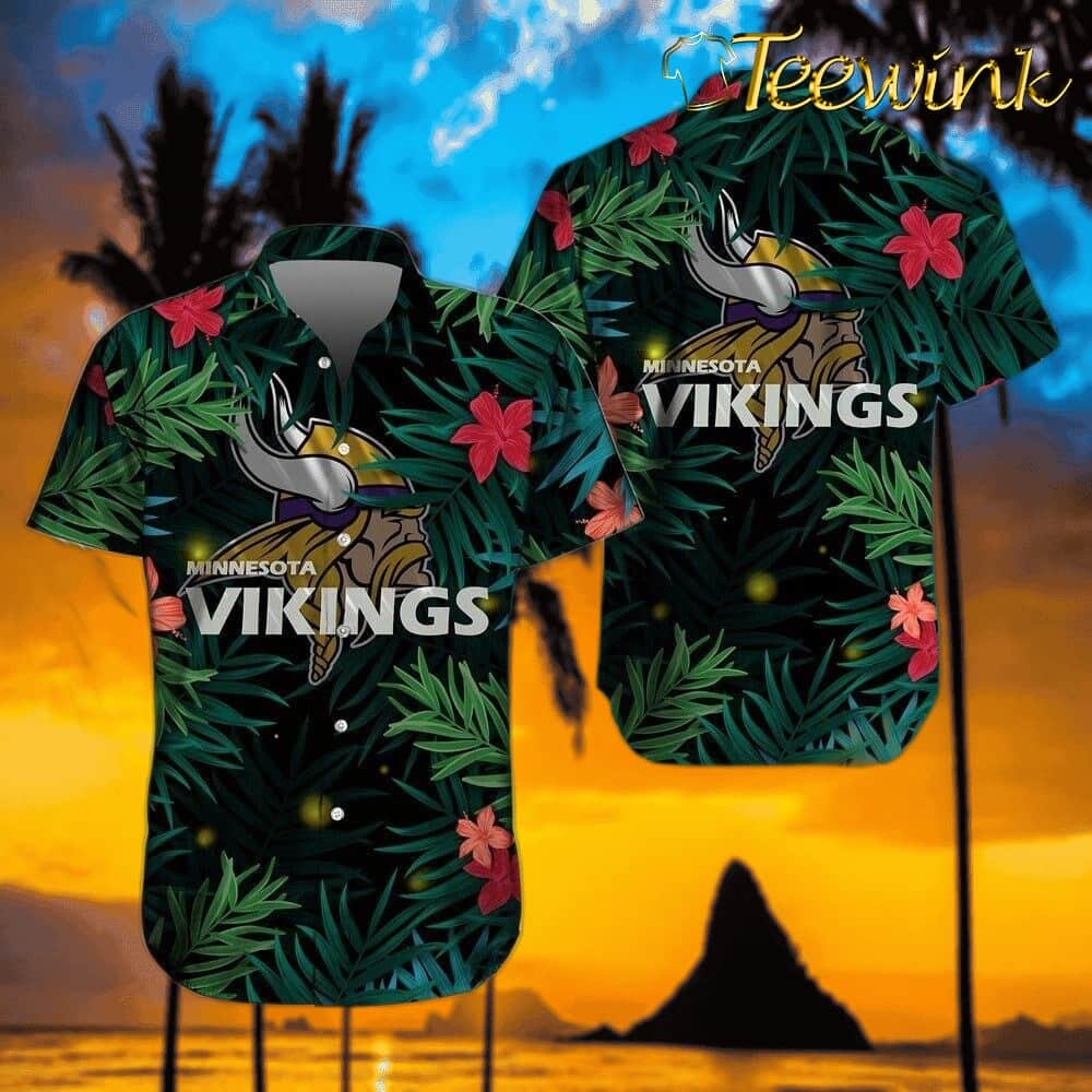 Minnesota Vikings Island Hibiscus Hawaiian Shirt
