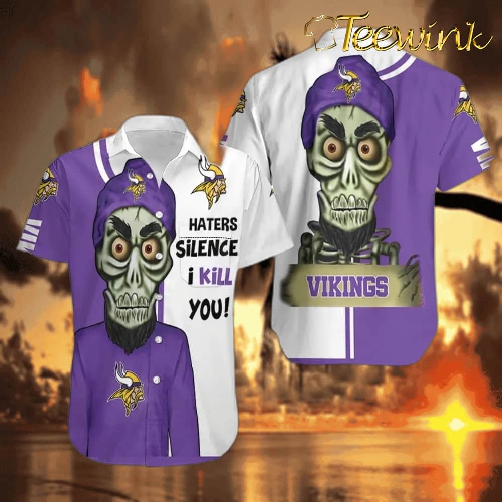 Minnesota Vikings Retro Checkered Hawaiian Shirt Minnesota Vikings Retro Checkered Hawaiian Shirt
