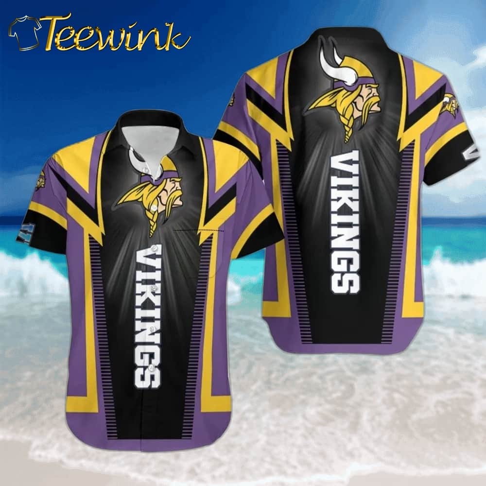 Minnesota Vikings Thunder Bolt Hawaiian Shirt