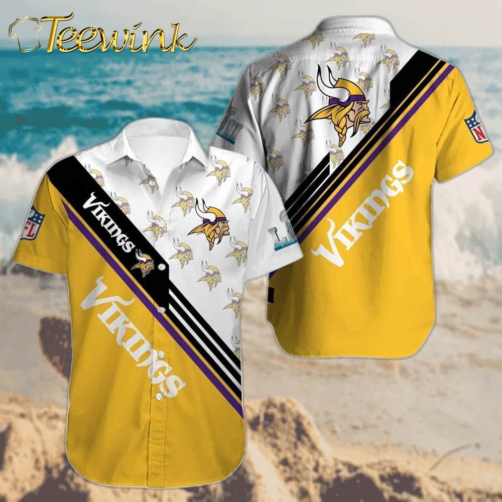 Minnesota Vikings Thunder Strike Hawaiian Shirt
