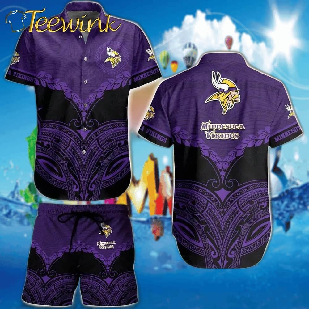 Minnesota Vikings Tribal Pride Hawaiian Shirt