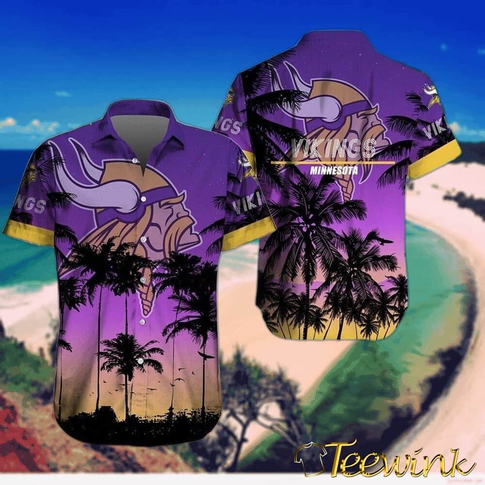 Minnesota Vikings Tropical Dusk Hawaiian Shirt