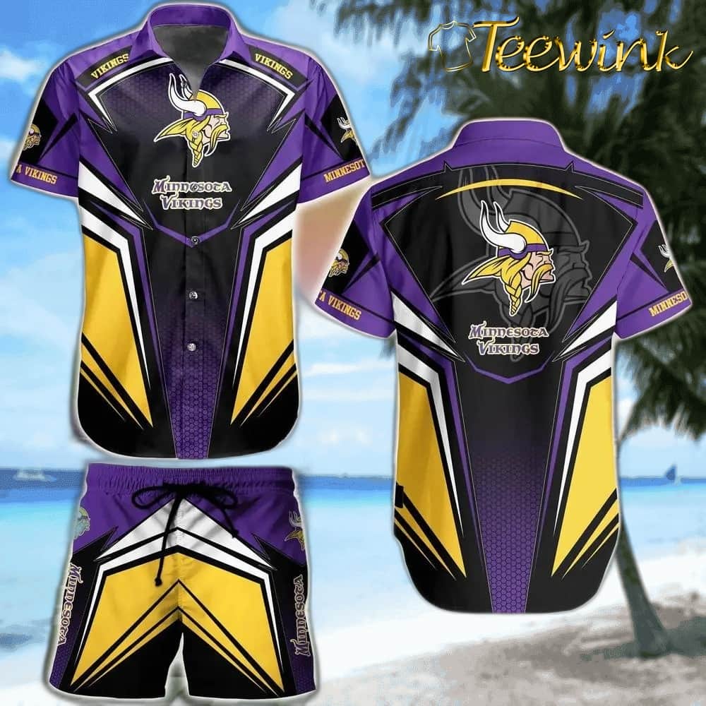 Minnesota Vikings Victory Pose Hawaiian Shirt Minnesota Vikings Victory Pose Hawaiian Shirt