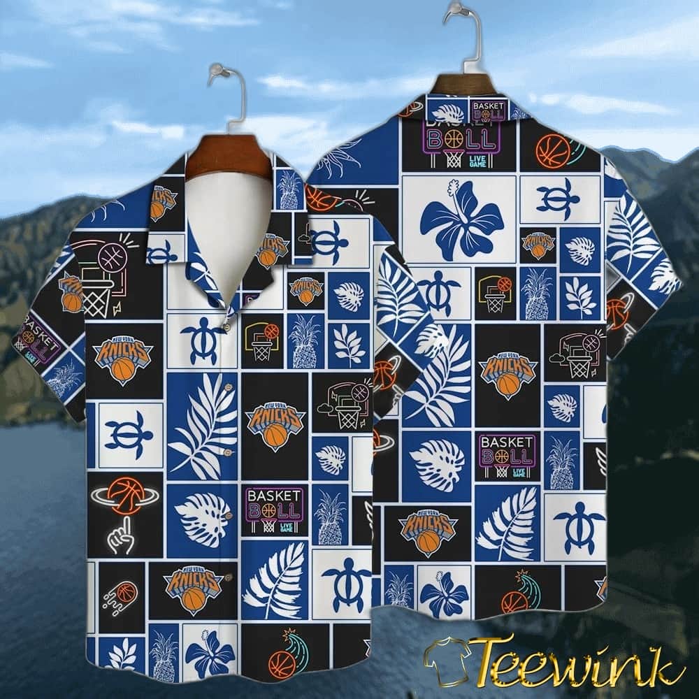 New York Knicks Island Hoops Hawaiian Shirt