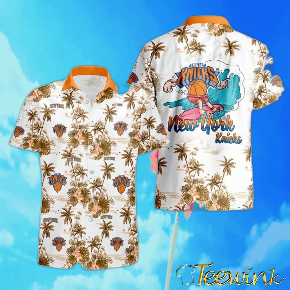 New York Knicks Island Surf Hawaiian Shirt