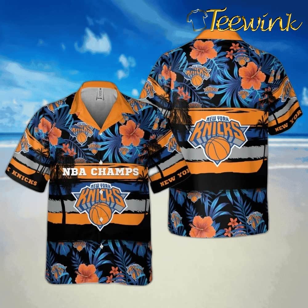 New York Knicks NBA Champions Tropical Hawaiian Shirt
