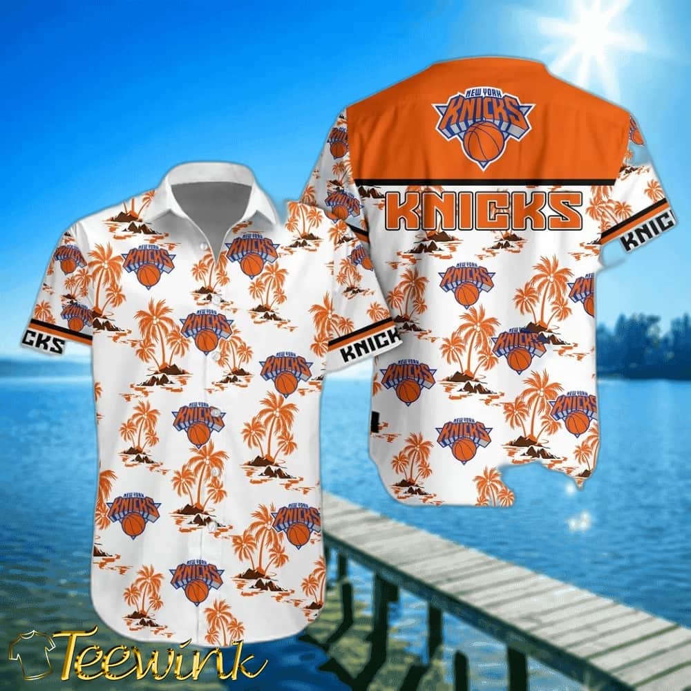 New York Knicks Paradise Hoop Hawaiian Shirt