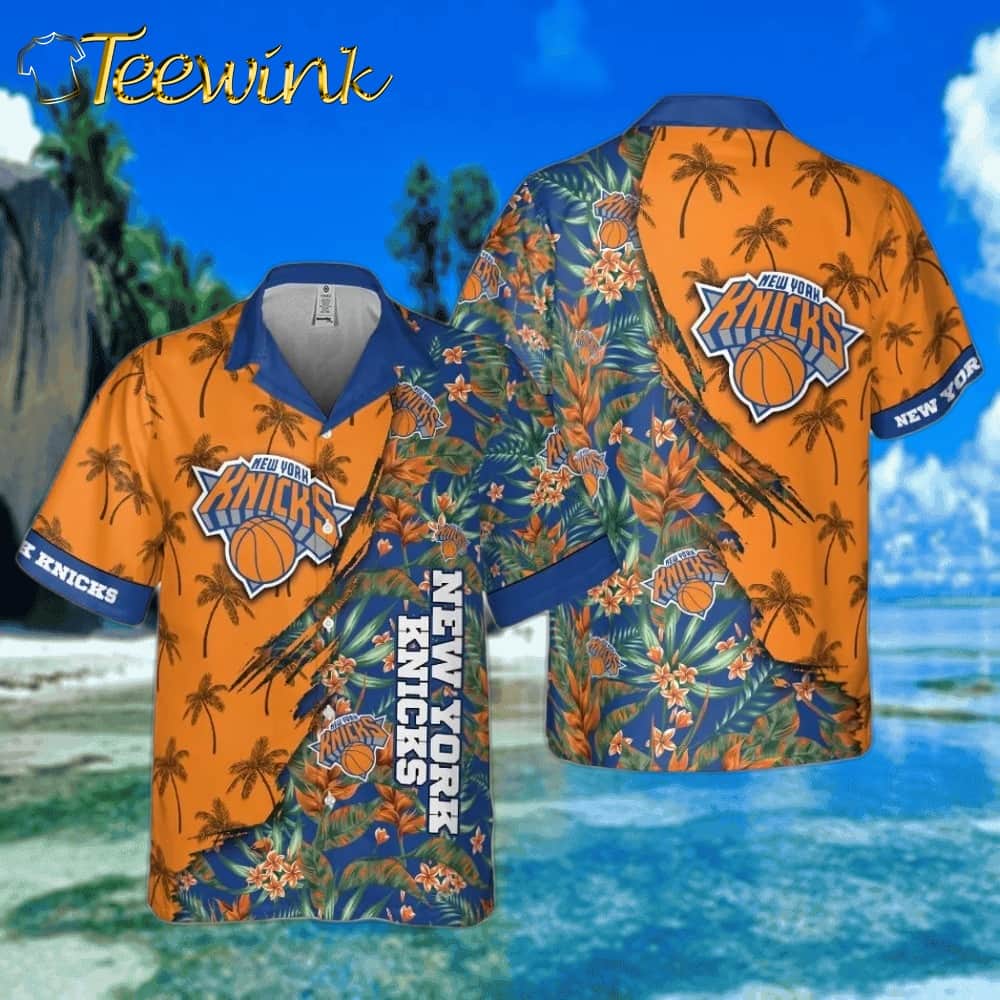 New York Knicks Tropical Escape Hawaiian Shirt