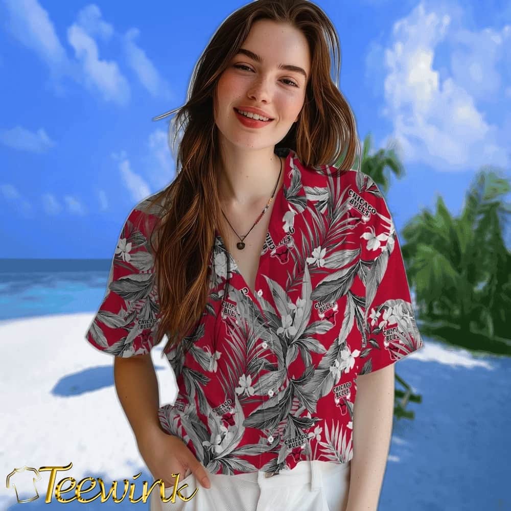 Palm Leaves Chicago Bulls Hawaiian Shirt image 4 Palm Leaves Chicago Bulls Hawaiian Shirt image 4
