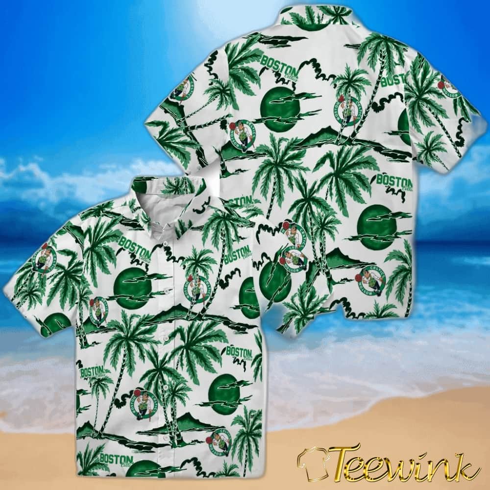 Palm Sunset Boston Celtics Hawaiian Shirt image 3 Palm Sunset Boston Celtics Hawaiian Shirt image 3